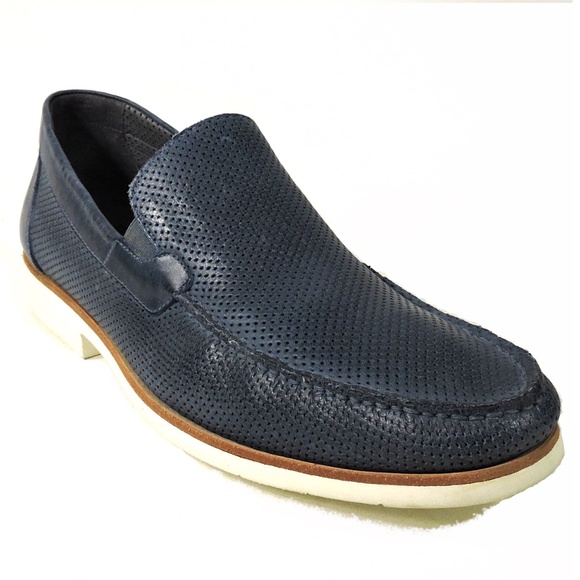 GOOD MAN ?? MEN\'S BLUE LEATHER LOAFERS main image 7